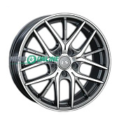 Литой диск LS Wheels LS315 6.5x16 5x110 ET 37 Dia 65.1 (чёрный глянцевый с полированной лицевой частью)