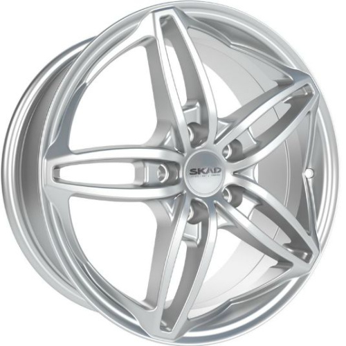 Скад Турин 6.5x16 5x112 ET 46 Dia 57.1 (чёрный глянцевый с полированной лицевой частью)