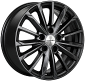 Литой диск Khomen KHW1611 6.5x16 5x112 ET 50 Dia 57.1 (черный с полированной лицевой частью)