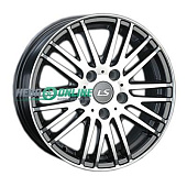 Литой диск LS Wheels LS314 6.5x16 4x100 ET 4*100 Dia 45 (серый темный глянцевый полностью полированнный)