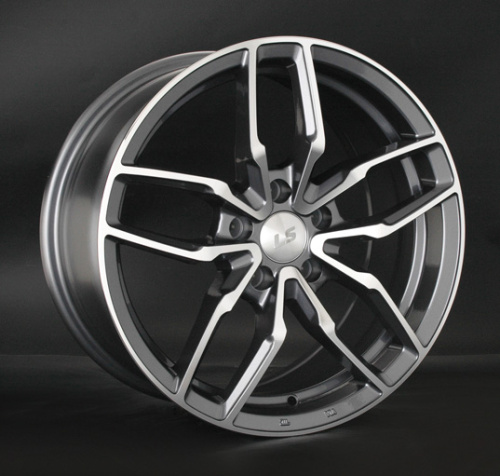 LS Wheels LS790 7.5x17 5x114.3 ET 40 Dia 67.1 (серый темный глянцевый полностью полированнный)