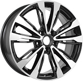 Литой диск KDW KD1830 7x18 5x108 ET 47 Dia 60.1 (серебристый полированный)