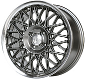 Литой диск Race Ready CSS3375 6.5x15 4x98 ET 35 Dia 58.6 (графит с полированным ободом)