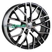 Литой диск RST R 019 7.5x19 5x114.3 ET 45 Dia 67.1 (чёрный матовый с полированной лицевой частью)