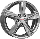 Литой диск КиК Кинезис(KC679) 6.5x16 5x114.3 ET 50 Dia 67.1 (черный с полированной лицевой частью)
