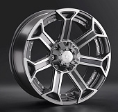 Литой диск LS Wheels LS1293 9x20 6x139.7 ET 20 Dia 106.1 (чёрный глянцевый с полированной лицевой частью)