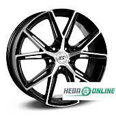 Литой диск RST R129 7.5x19 5x114.3 ET 39 Dia 67.1 (черный с полированной лицевой частью)