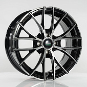 Литой диск Megami MGM-28 6.5x15 4x100 ET 40 Dia 67.1 (серый темный глянцевый полностью полированнный)