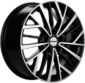 Литой диск Khomen KHW1717 7x17 5x114.3 ET 45 Dia 67.1 (черный глянцевый)
