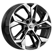 Литой диск iFree Original KC1062 6.5x17 5x114.3 ET 35 Dia 67.1 (черный с полированной лицевой частью)