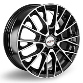 Литой диск X Trike X-135 6.5x16 5x110 ET 37 Dia 65.1 (черный с полированной лицевой частью)