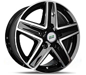 Литой диск Nitro V2237 6.5x16 5x120 ET 50 Dia 65.1 (черный глянцевый)