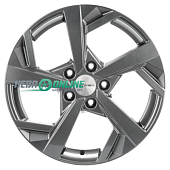 Литой диск Khomen KHW1712 7x17 5x112 ET 43 Dia 57.1 (серый с полированной лицевой частью)