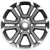 Литой диск Carwel Лиард 7.5x18 6x139.7 ET 25 Dia 106.1 (черный глянцевый)