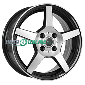 Литой диск Megami AF-07 6.5x16 4x98 ET 35 Dia 58.6 (серый темный глянцевый полностью полированнный)