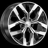 Литой диск Скад Ламберт 7.5x18 5x108 ET 47 Dia 60.1 (графит с полированной лицевой частью)