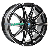 Литой диск Venti 1616 6.5x16 4x100 ET 45 Dia 60.1 (черный глянцевый)