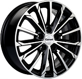 Литой диск Khomen KHW1611 6.5x16 5x114.3 ET 46 Dia 67.1 (черный глянцевый)